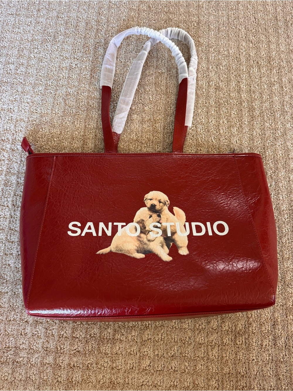 SANTO STUDIO JASMINE TOOKES THUGS NEED HUGS TOTE BAG